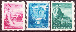 Jugoslavia 1951 Posta Aerea Unif. A42/44 MNH/** VF - Poste Aérienne