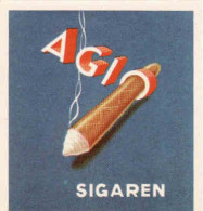 Dutch Matchbox Packet Label, 65 X 70 Mm, AGIO, Sigaren,  Holland, Netherlands - Boites D'allumettes - Etiquettes
