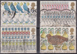 Noel - GRANDE BRETAGNE - Chants Populaires - N° 841-843-844-845 - 1977 - Used Stamps