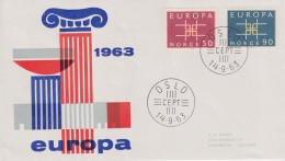 1963 FDC Norvège - 1963