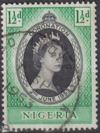 1953 Nigeria (...-1960) ° Mi:NG 70, Sn:NG 79, Yt:NG 75, Coronation Of Queen Elizabeth II - Nigeria (...-1960)