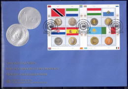 UNO Wien 2007 - Flaggen Und Münzen, FDC Mit 489 - 496 Im Kleinbogen - FDC