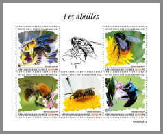 GUINEA REP. 2023 MNH Bees Bienen M/S – IMPERFORATED – DHQ2408 - Abeilles