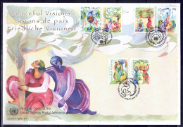 UNO Wien 2007 - Friedliche Visionen, 3-Länder FDC Mit 502 - 503 - FDC