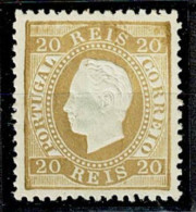 Portugal, 1870/6, # 39 Dent. 12 1/2, Tipo I, MH - Nuovi