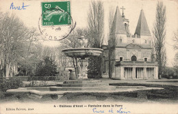 FRANCE - Château D'Anet - Vue Générale De La Fontaine Dans Le Parc - Carte Postale Ancienne - Anet