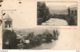 D09   OUST ET AULUS  CARTE 2 VUES  .........Le Garbet à Oust, Route De St-Girons à Aulus - Oust