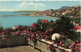 FRANCE - Menton - Vue Générale - Fleurs - Terrasse - Côte - Carte Postale - Menton