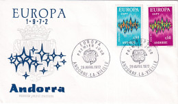 1972 FDC Andorre (Poste Française) - 1972