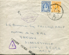 1944 Jordan Salt Censored To Belgian Congo - Jordanië