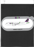 Autocollant  **Sky ** Airbus A320 NEO  ** - Aufkleber