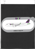 Autocollant  **Sky ** Airbus A320 NEO  ** - Pegatinas