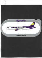 Autocollant  **Flyadeal ** Airbus A320   ** - Stickers