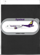 Autocollant  **Flyadeal ** Airbus A320   ** - Pegatinas