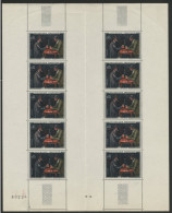 N° 1321 P. Cézanne Tableau, Feuille Complète De 10 Ex. Neufs ** (MNH) Cote 25 € - Full Sheets