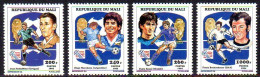 Mali 0602/05 Mondial Football USA 94, Joueurs Uruguay, Argentina, Italia, Germany - 1994 – États-Unis
