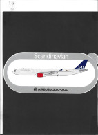 Autocollant  ** Scandinavian ** Airbus A 330-300   ** - Adesivi