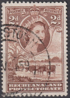 1955 Bechuanaland ° Mi:GB-BE 131, Sn:GB-BE 156, Yt:GB-BE 95, Queen Elizabeth II, Cattle (Bos Primigenius Taurus) - 1885-1964 Bechuanaland Protectorate