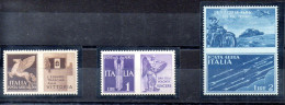 Italia 3 Series "PROPAGANDA DE GUERRA" Año 1942 -NO EMITIDOS- Nº Michel 328P5 + 330P6 + 331P7 * - Propaganda De Guerra