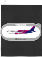 Autocollant  ** Wizzair ** Airbus A 320   ** - Stickers