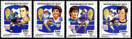 Mali 0706/09 Mondial Football USA 94, Joueurs Uruguay, Argentina, Italia, Germany, Surch Vainqueurs - 1994 – Stati Uniti