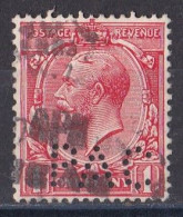 Grande Bretagne - 1911 - 1935 -  George  V  -  Y&T N °  188  Perforé  P A C - Perforadas