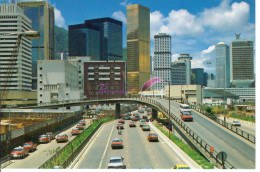 CP CHINE HONG KONG - The New Appearance Of Central, Hong Kong 香港中區新貌 Autoroute Trafic Voiture - Chine (Hong Kong)