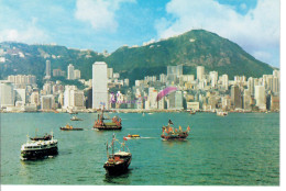 CP CHINE HONG KONG - 香港的中區 Central District Of Hong Kong 香港の中区 Bateau Boat - Chine (Hong Kong)