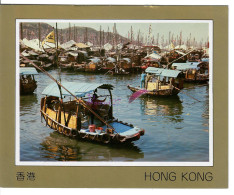 CP CHINE HONG KONG - Foating People At Typhoon Shelter Barteau Barque  避風埔的水上人家 避風港の水上民 - Chine (Hong Kong)