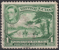 1938 Britisch-Guayana ° Mi:GY 176aA, Sn:GB-GY 230, Yt:GY 162, L12½, Ploughing A Rice Field - British Guiana (...-1966)