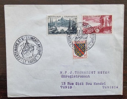 FRANCE Bateaux, Bateau Paquebot. Cachet Temporaire Centenaire Compagnie Générale Transatlantique Le Havre (Nov 1955) - Ships