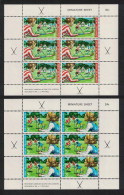New Zealand Hockey Fields Health Stamps 2 MSs 1971 MNH SG#MS963 - Unused Stamps