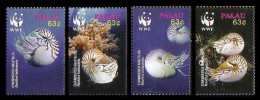Palau WWF Chambered Nautilus 4v 2006 MNH SG#2153-2156 MI#2530-2533 Sc#853 A-d - Palau