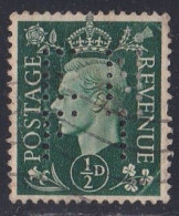 Grande Bretagne - 1936 - 1954 -  George  VI  -  Y&T N °  209  Perforé  E M / F T - Perfins