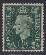 Grande Bretagne - 1936 - 1954 -  George  VI  -  Y&T N °  209  Perforé  E M / F T - Perforés