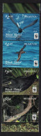 Niuafo'Ou WWF Black Petrel Birds Strip Of 4v No Frame 2016 MNH SG#420a-423a - Tonga (1970-...)