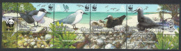 Pitcairn WWF Tern Noddy Seabirds Strip Of 4v WWF Logo 2007 MNH SG#724-727 MI#717-720 Sc#647a-d - Pitcairninsel