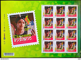 PB 06 Brazil Personalized Stamp Indian Cinema Woman Ballerina 2014 Sheet - Personalisiert