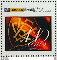 PB 04 Brazil Personalized Stamp Vitoria Football Soccer Correios Old Logo 2014 - Personalized Stamps