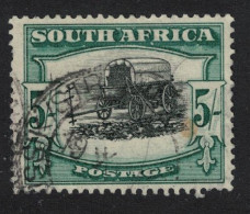 South Africa Ox-wagon Outspanned 5Sh 1927 Canc SG#38 - Other & Unclassified