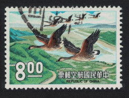 Taiwan Bean Geese Over Land Birds $8 1969 Canc SG#711 MI#733 - Usati