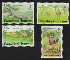 Swaziland Lions Crocodile Ostrich Bird Tourism 4v 2002 MNH SG#717-720 - Swaziland (1968-...)