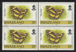 Swaziland Butterfly 'Pinacopteryx Eriphia' 55c Imprint '2000' RARR Bl Of 4 MNH SG#615a - Swaziland (1968-...)