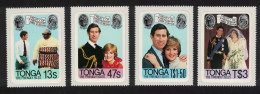Tonga Charles And Diana Royal Wedding 4v 1981 MNH SG#785-788 - Tonga (1970-...)