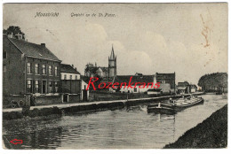 Maastricht Gezicht Op De St Sint Pieter Binneschip Peniche Barge 1911 Naar Sichem Bij Diest - Maastricht