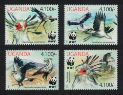 Uganda WWF Secretarybird 4v 2012 MNH - Uganda (1962-...)