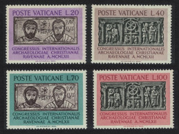 Vatican Archaeology Congress Ravenna 4v 1962 MNH SG#385-388 Sc#341-344 - Nuovi