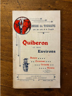 Quiberon & Environs * Beau Livret Guide Touristique Illustré Publicitaire Ancien + CARTE Géo * Agence LEVEL & ROBERT - Quiberon