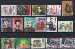 BELL'INSIEME DI SEDICI ESEMPLARI COMMEMORATIVI  ALCUNI USATI CON DIVERSI ANNULLI  INTERESSANTI CON OTTIMA CENTRATURA - Used Stamps