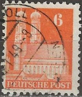 GERMANY 1948 Buildings - Frauenkirche, Munich -  6pf. - Orange FU - Gebraucht